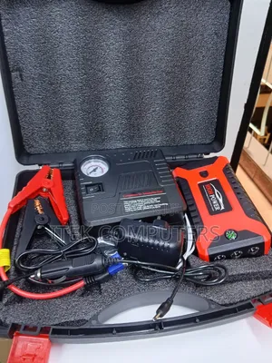 Roadside Emergency Kit With 12V Battery Booster and Tyre Inflator