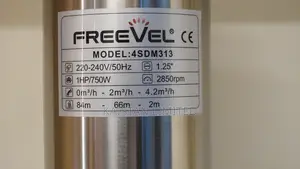 Freevel 1HP Submersible Water Pump 4SDM313 | Borehole Pump 750W | 84M