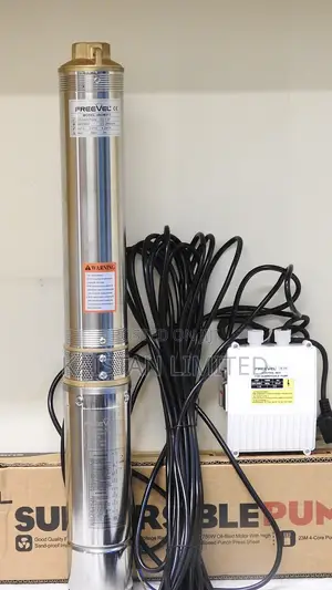 Freevel 1HP Deep Well Submersible Water Pump | Borehole Pump 84M Head