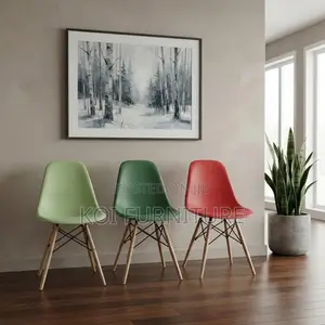 Dining Chairs; Plastic Armless Restaurant Modern Eames Dining Seats