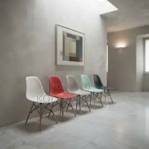 Dining Chairs; Plastic Armless Restaurant Modern Eames Dining Seats