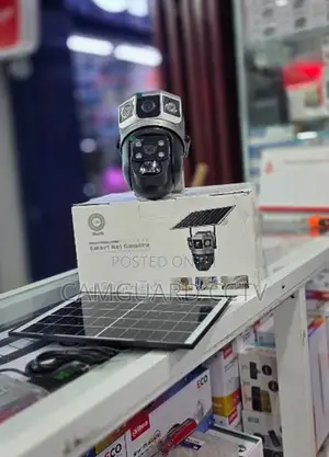 V380 Pro 4G Solar Powered Dual Lens PTZ Security Camera – Outdoor