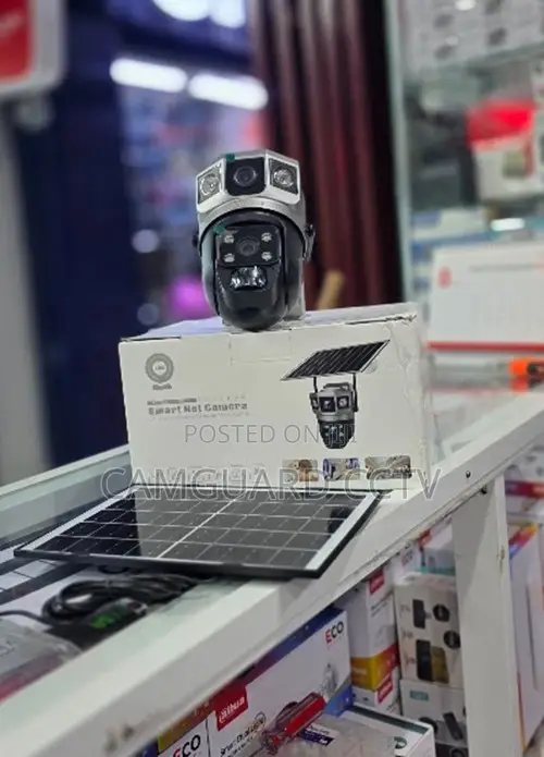 V380 Pro 4G Solar Powered Dual Lens PTZ Security Camera – Outdoor