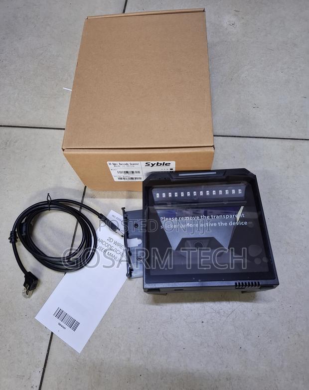 SYBLE XB-8808G 2D Wired Table Mount Desktop Barcode Scanner - main view