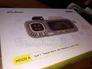 ATuMan Mood A+ Smart Temperature and Humidity Desk Clock