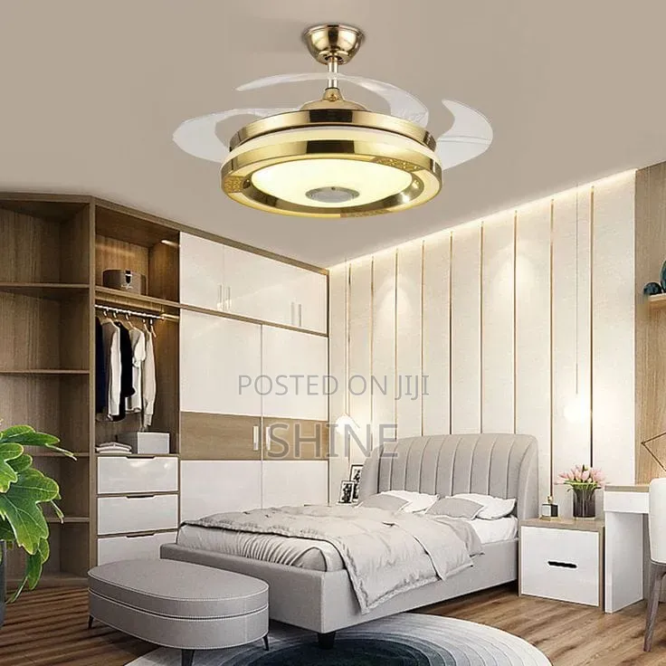 Bluetooth Fan Ceiling Light Chandelier