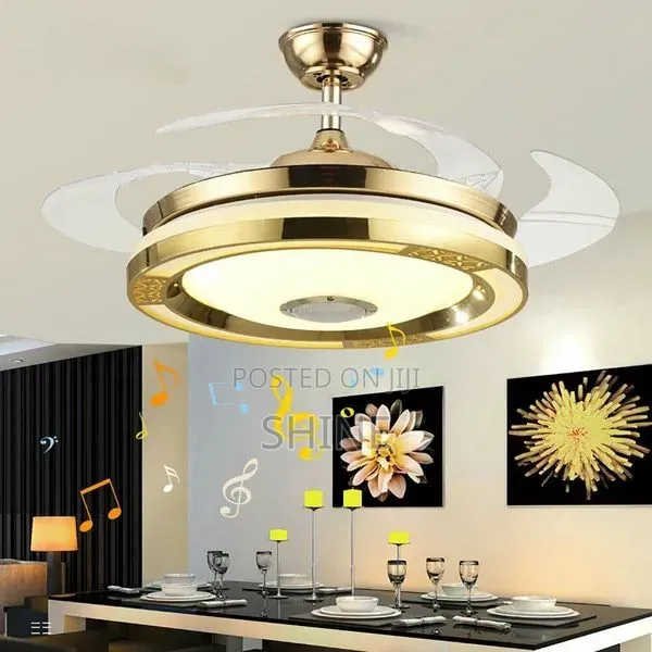 Bluetooth Fan Ceiling Light Chandelier