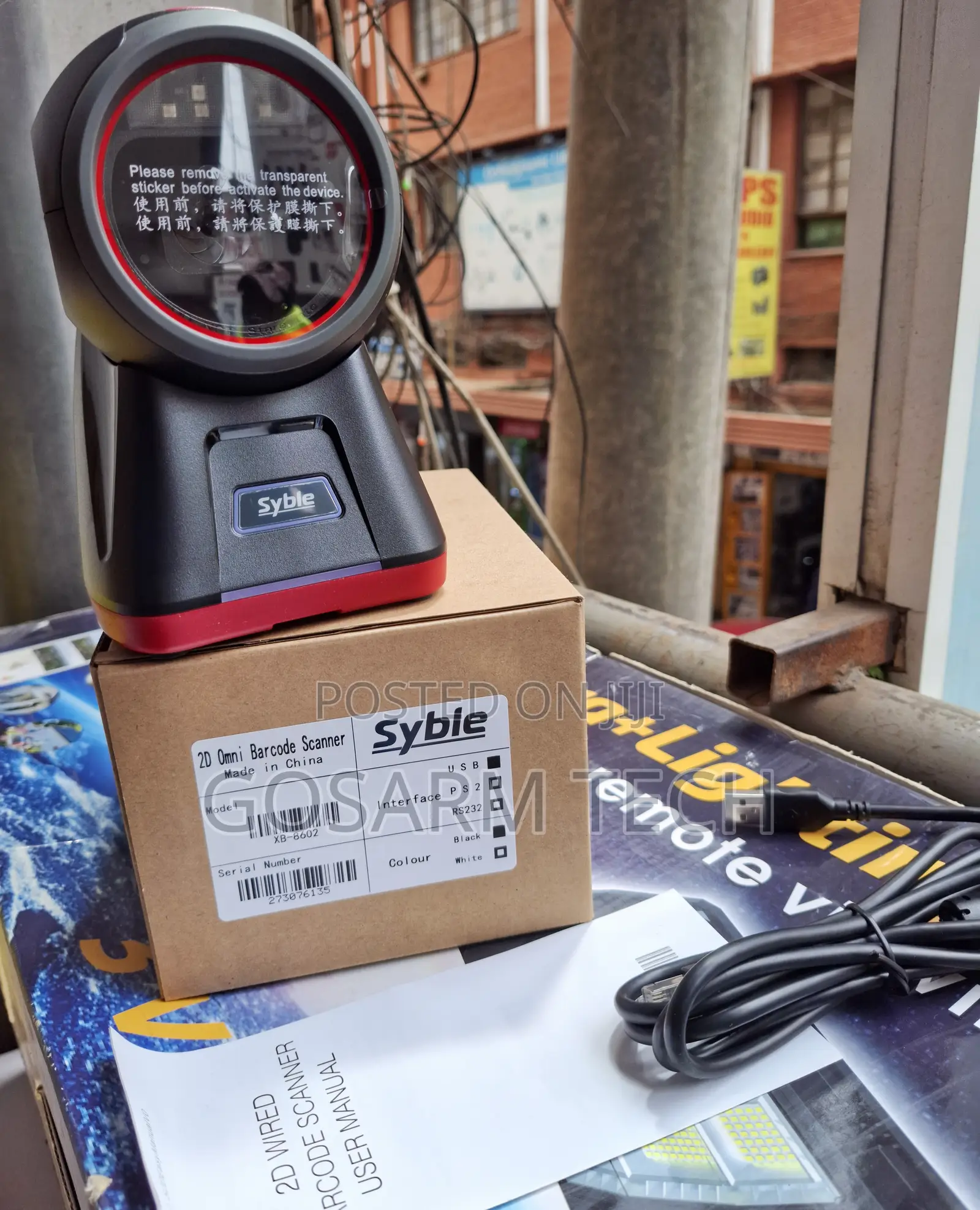 Syble XB-8602 2D Desktop Barcode Scanner Omnidirectional Hands-Free