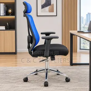 Ergonomic Swivel Chair With Lumber Support