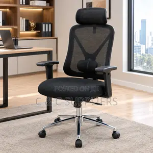 Ergonomic Swivel Chair With Lumber Support