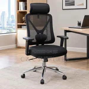 Ergonomic Swivel Chair With Lumber Support