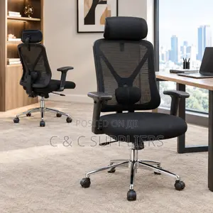 Ergonomic Swivel Chair With Lumber Support