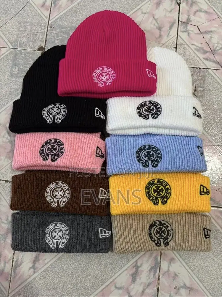 Beanies (Chrome Hearts, Northface and Hellstar )