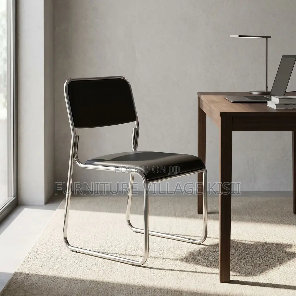 Low Back Leather Visitor Chair