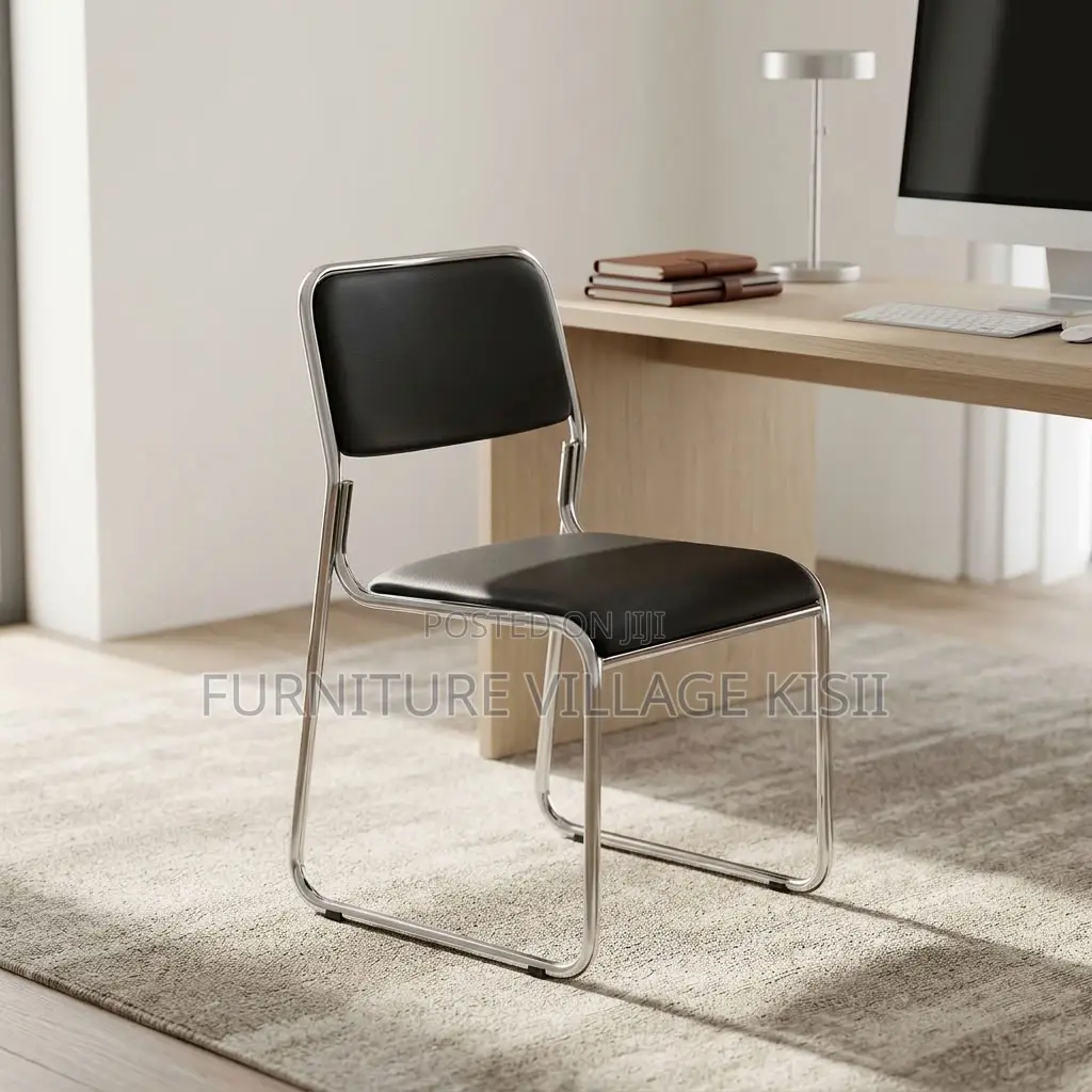 Low Back Leather Visitor Chair