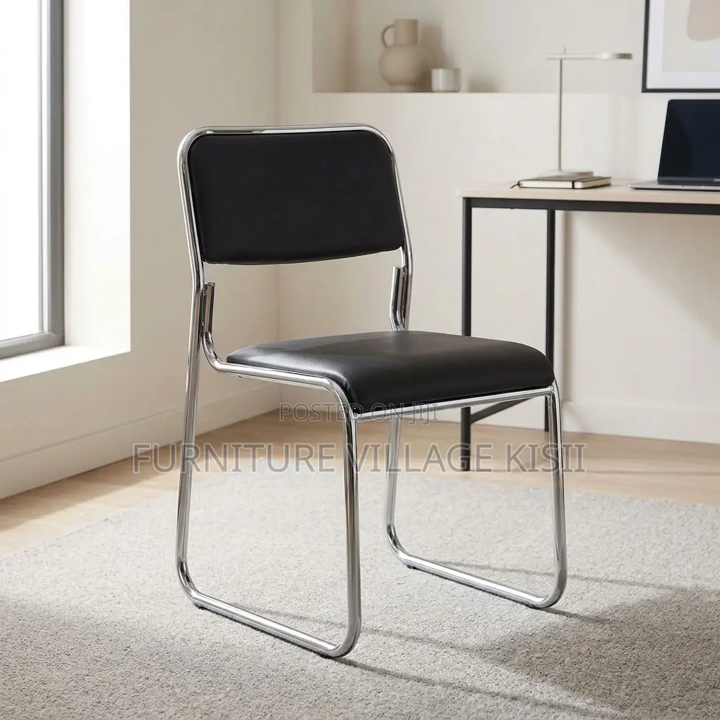 Low Back Leather Visitor Chair