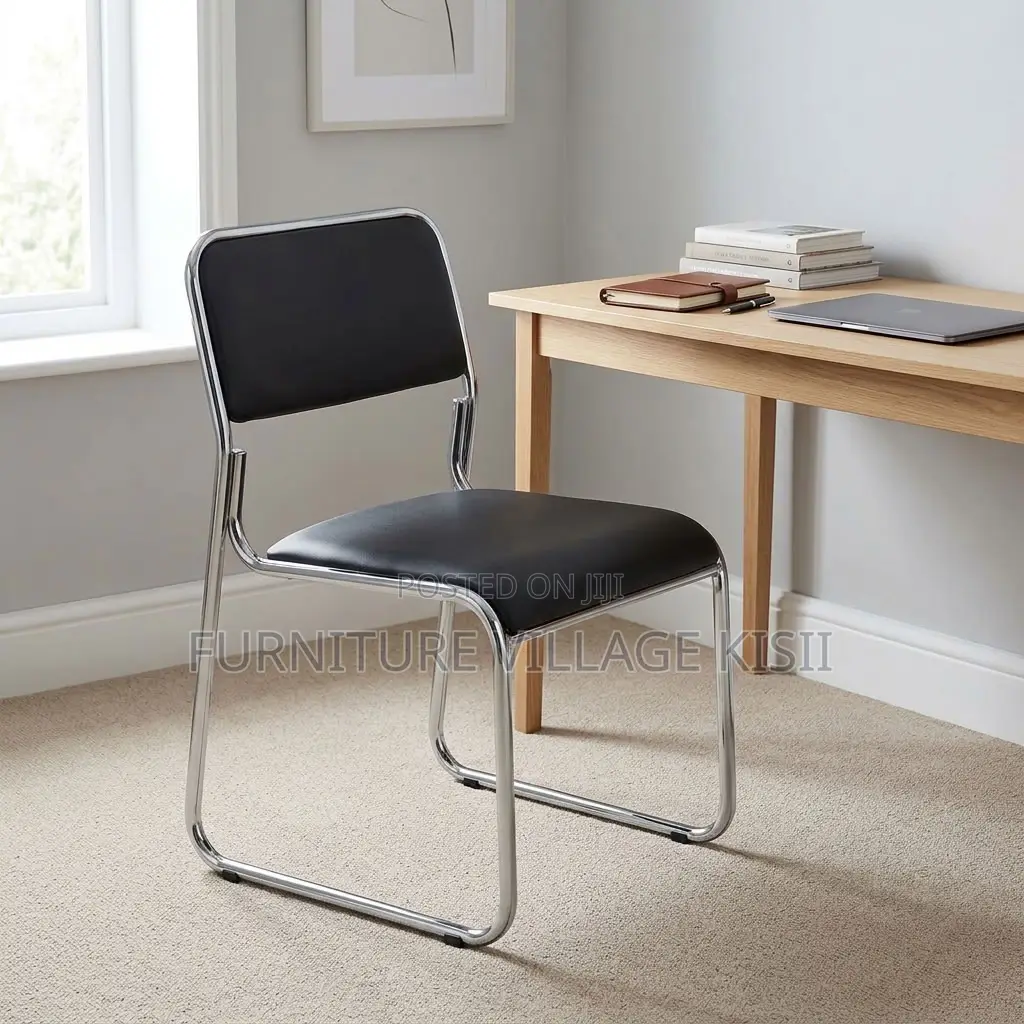 Low Back Leather Visitor Chair