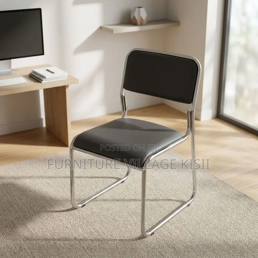 Low Back Leather Visitor Chair