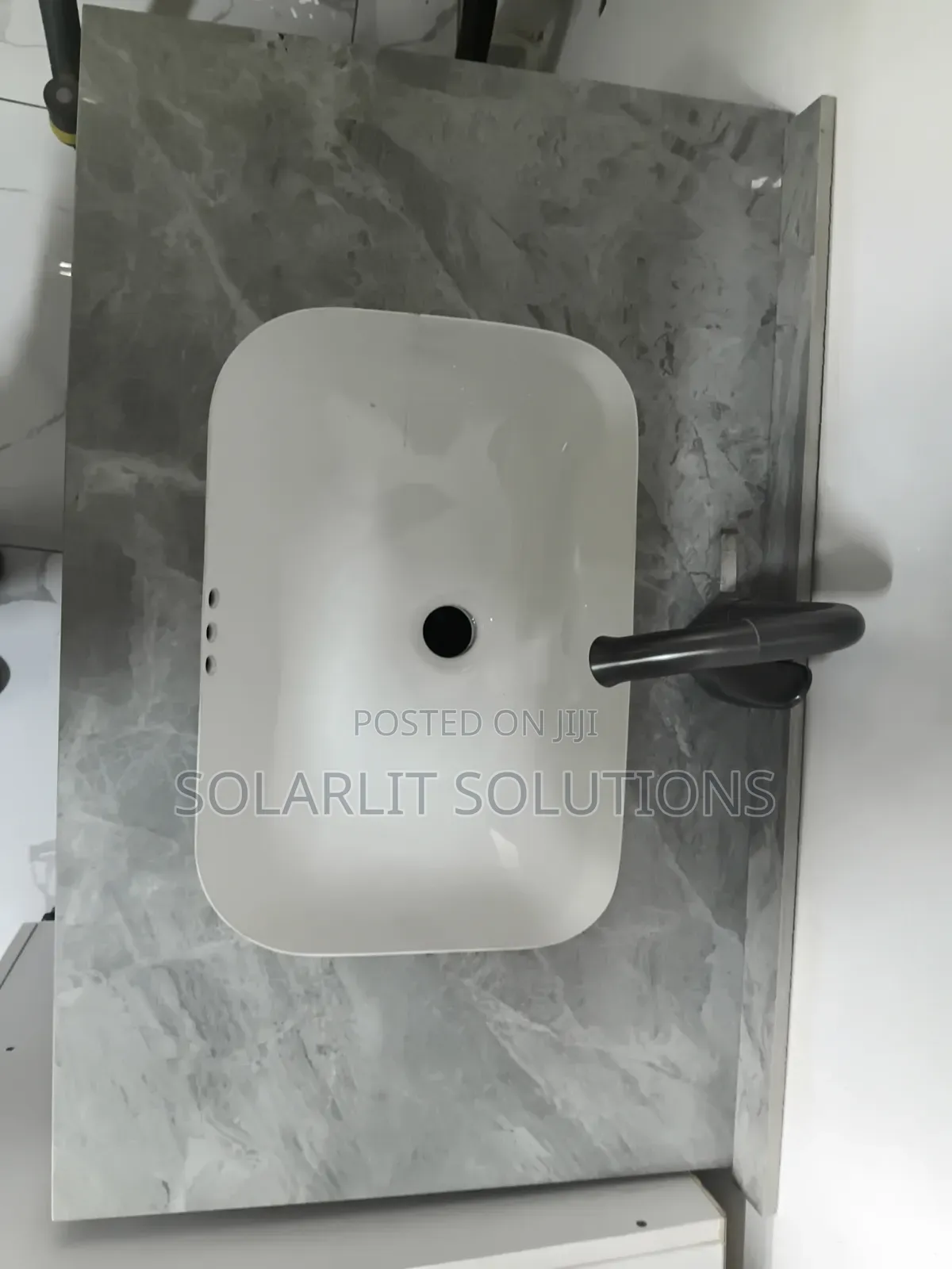 Modern Undermount Ceramic Bathroom Basin Sink – White Rectangular