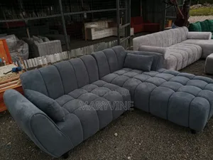 Bubble Six Seater L Shape in Grey and White