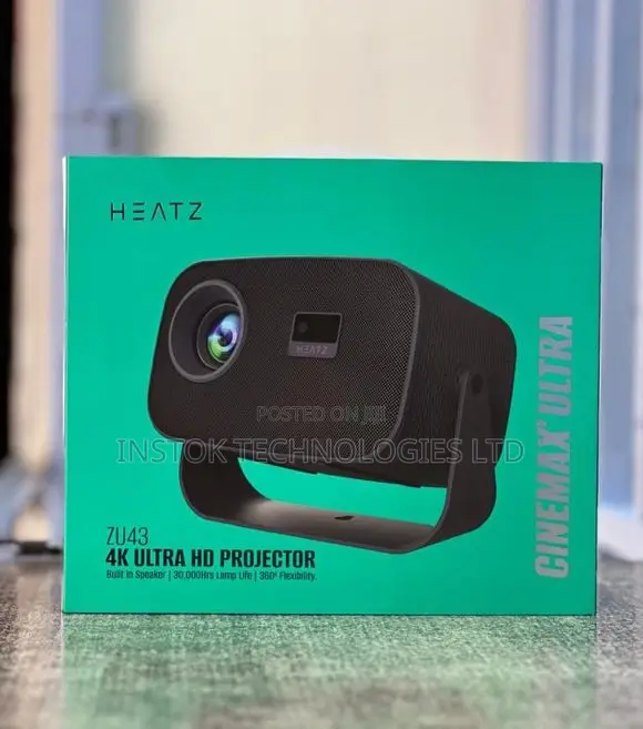 HEATZ ZU43 Ultra HD Cinema Projector With Built-in Speaker