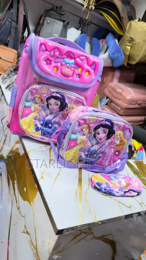 Ergonomic Student Backpack, Lunch Box Bag Stationary Case