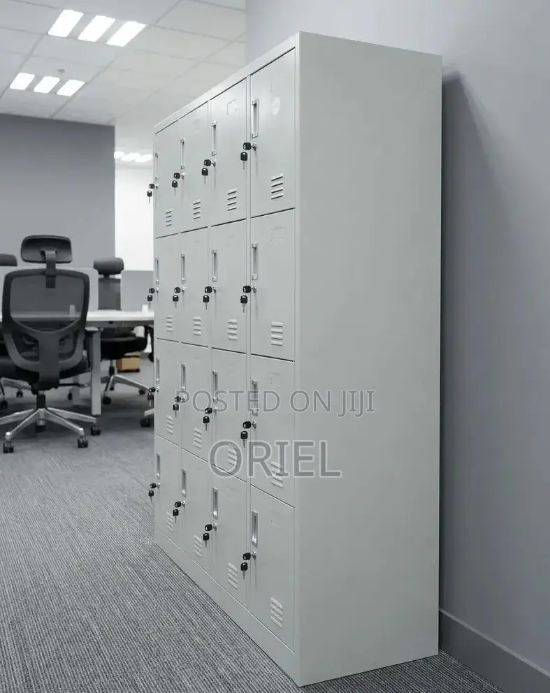 12-Locker Industrial Storage Cabinet – Heavy-Duty Steel Staff Locker