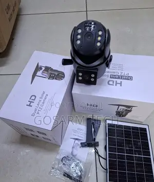 4MP UBOX Dual Lens WiFi Solar Camera Full Color With Two Audio