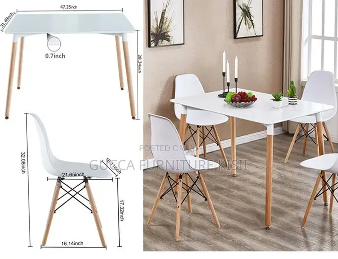 Square Patio 4 Seater Dining Set