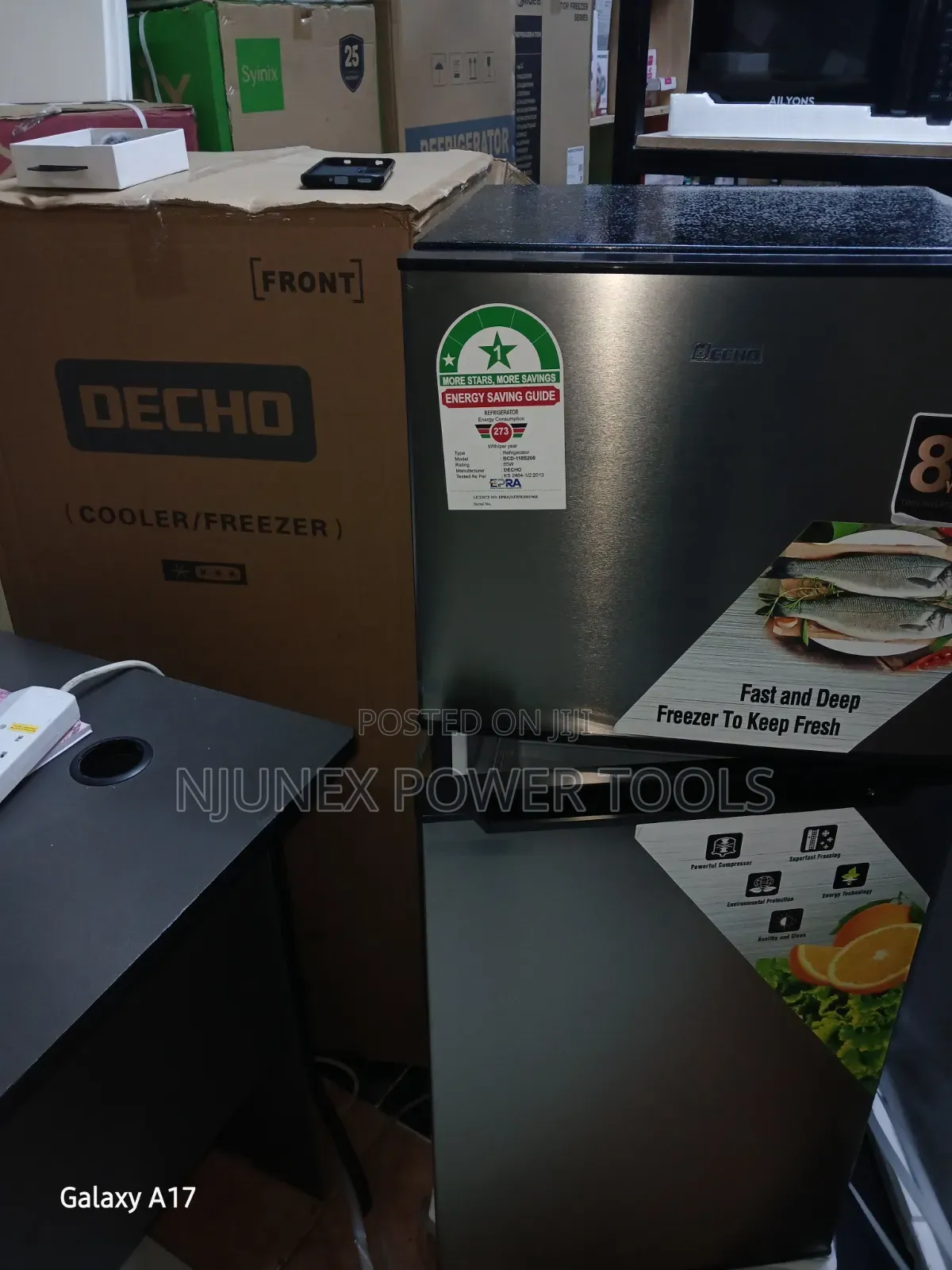Decho 138L Double Door Refrigerator