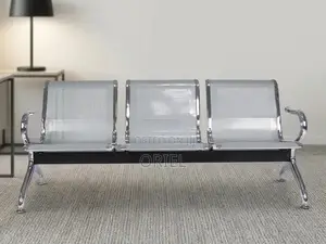 3-LinkMetallic WaitingBench – Durable Office Reception Guest Seating