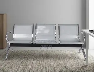 3-LinkMetallic WaitingBench – Durable Office Reception Guest Seating