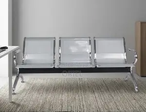 3-LinkMetallic WaitingBench – Durable Office Reception Guest Seating