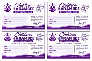Harambee Contribution Cards