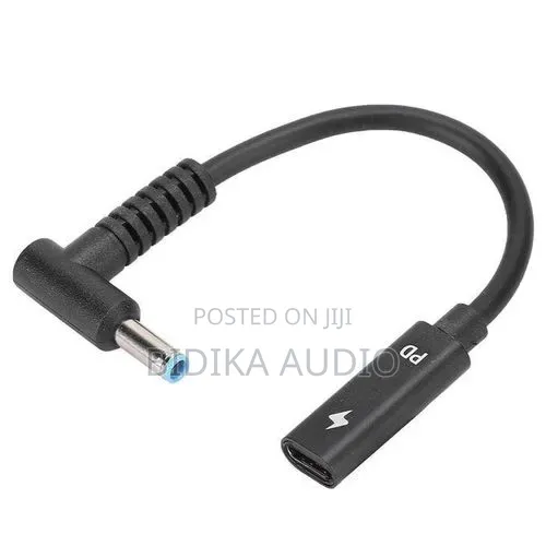 USB C to DC Adapter, Type C Female Input to 90 Degree