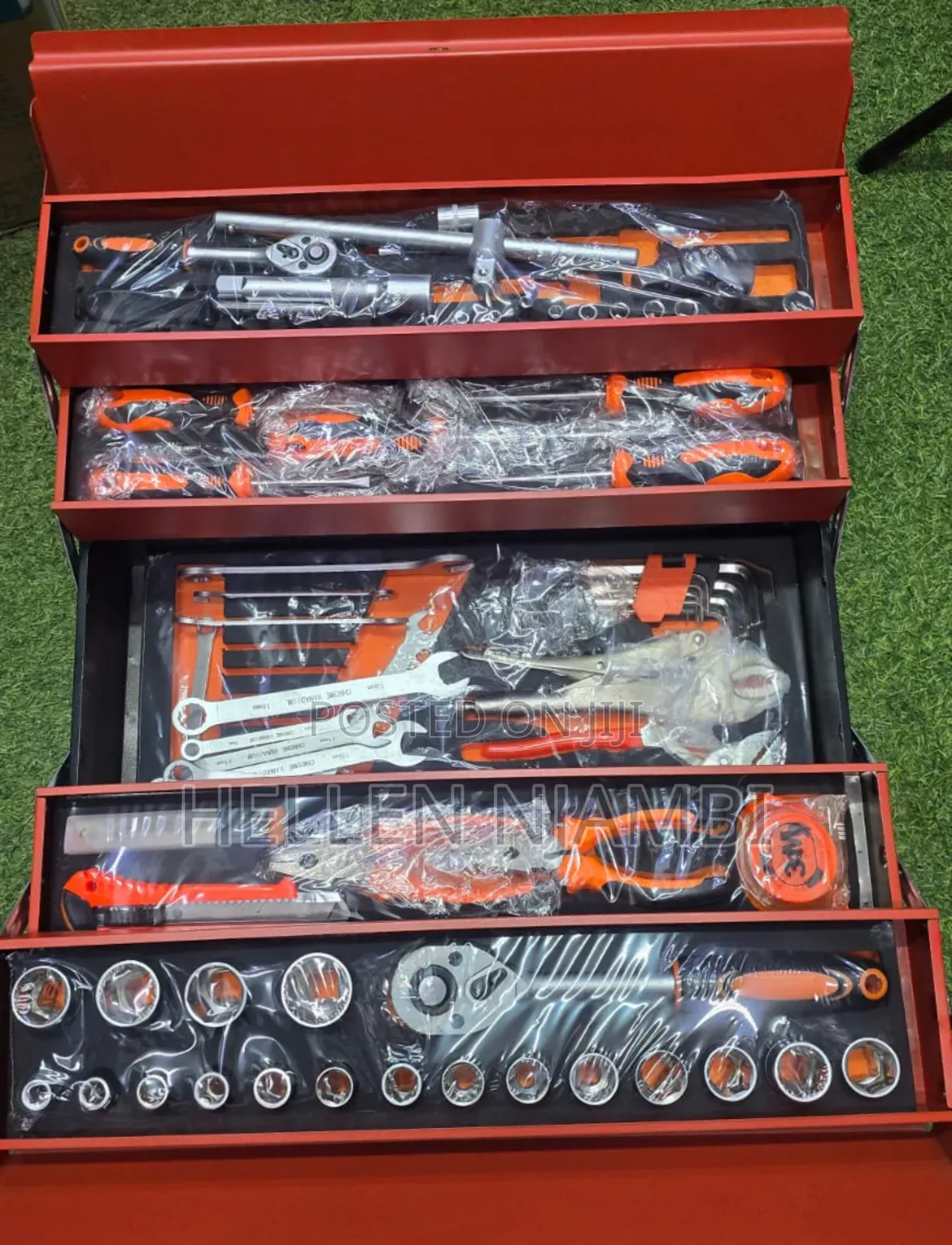 85-Piece Foldable Socket Set Toolbox With Wrenches
