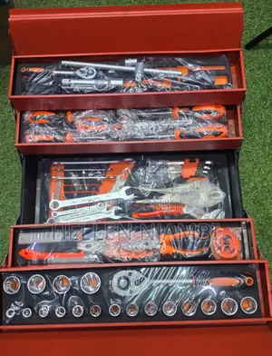 85-Piece Foldable Socket Set Toolbox With Wrenches
