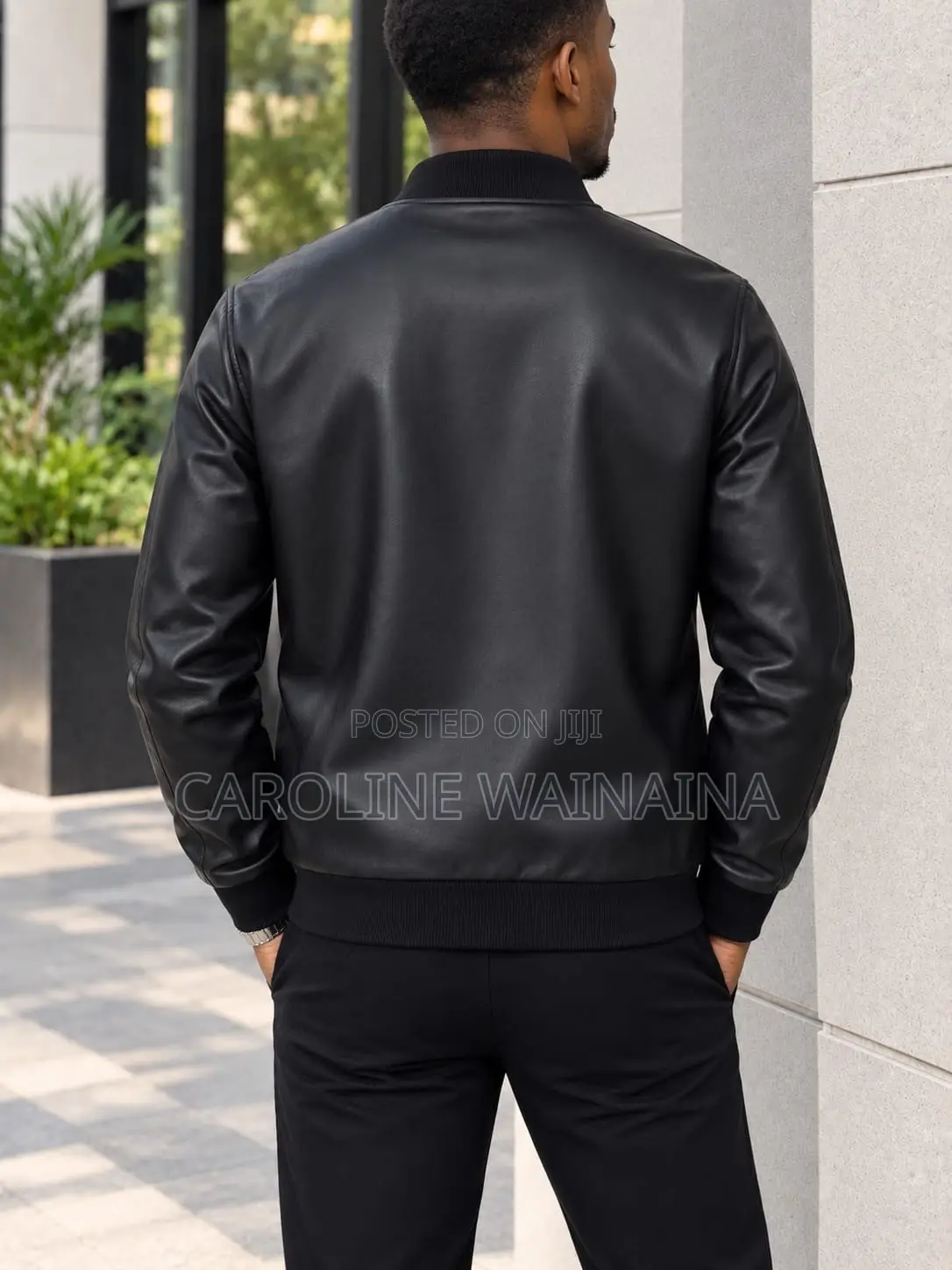 Men’s Premium Leather Jacket – Stylish Black