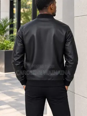 Men’s Premium Leather Jacket – Stylish Black