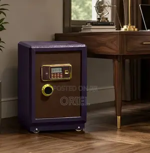 60kg Brown Digital Fireproof Safe – HeavyDuty Security Box