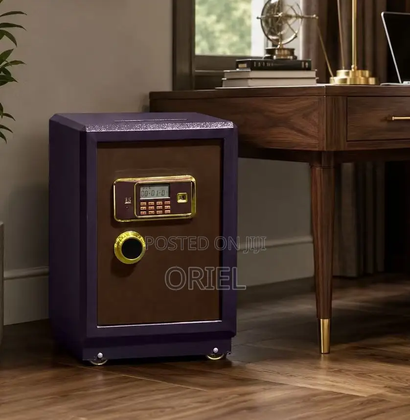 60kg Brown Digital Fireproof Safe – HeavyDuty Security Box