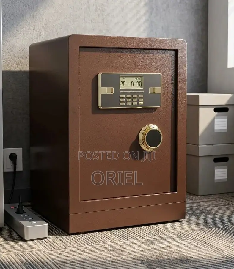 60kg Brown Digital Fireproof Safe – HeavyDuty Security Box