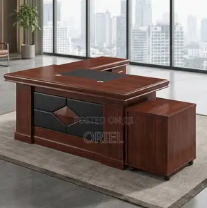 Classic Mahogany Corporate Furniture – Elegant Executive Office Set