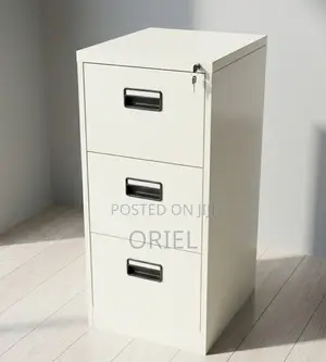 3-Drawer Metal Office Filing Cabinet – Secure Document Storage Unit