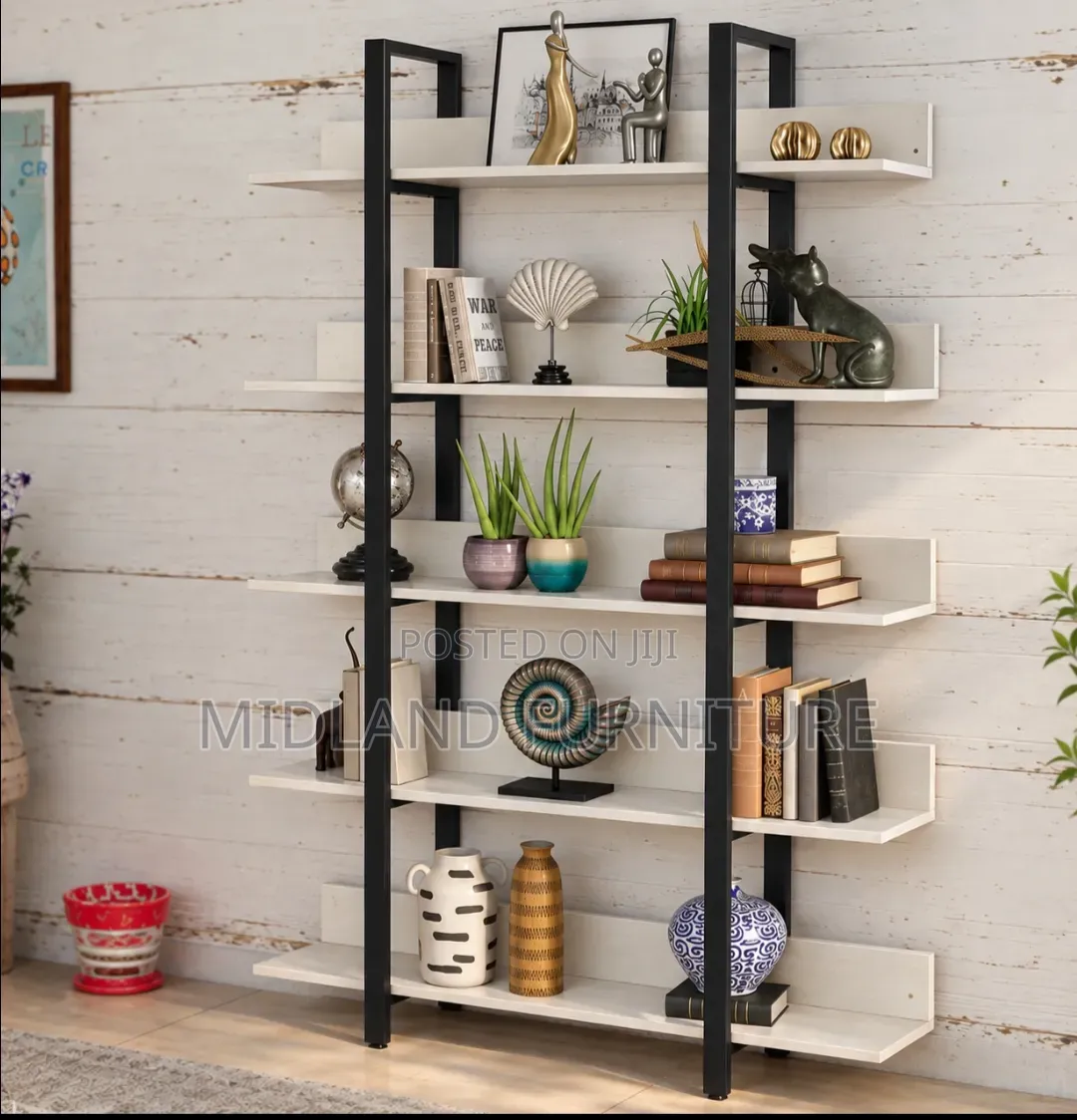 Modern Industrial Bookshelf Kenya Pay on Delivery