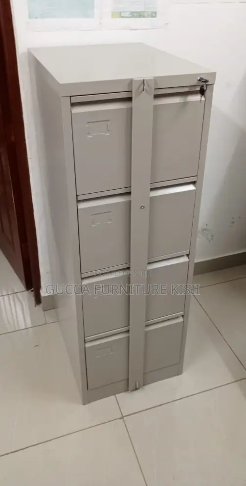 4 Drawer Vertical File Box With Vertical Bar