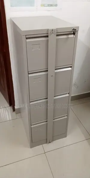 4 Drawer Vertical File Box With Vertical Bar