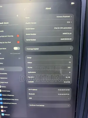 Apple iPad Air (2022) 64 GB Black
