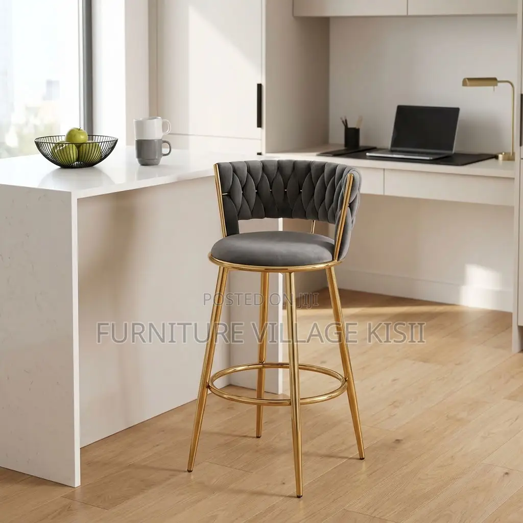 Counter Height Gray Bar Stool