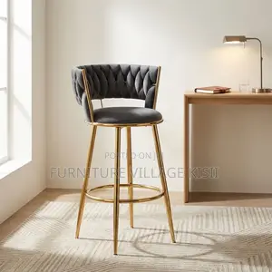 Counter Height Gray Bar Stool